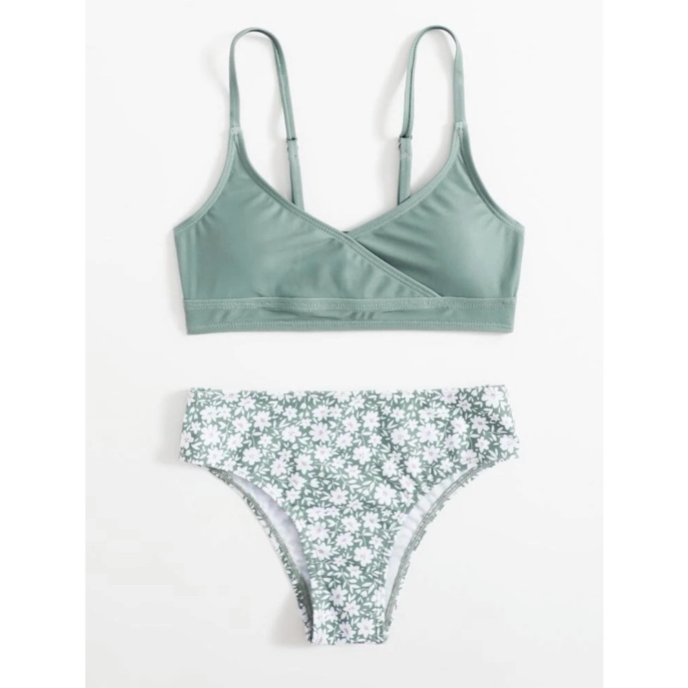 12-24M | New baby girl floral bikini swimsuit